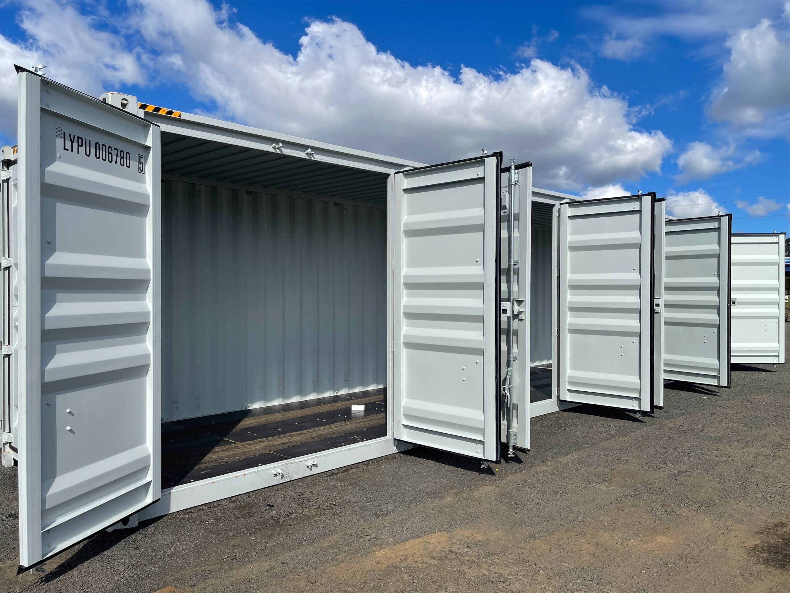 40ft High Cube Container 4 X Doors Excavation Equipment