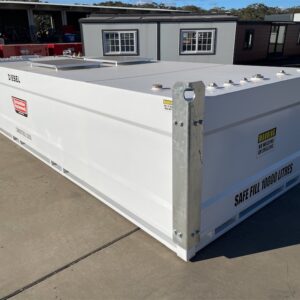 10000L Bunded Fuel Storage Cube with Solar Powered Pump