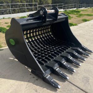 Sieve / Riddle Bucket With Teeth – to Suit 28-36T Excavator (Type 2)