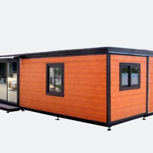 40ft Expandable Container House with Ensuite - Timber Look Exterior Finish