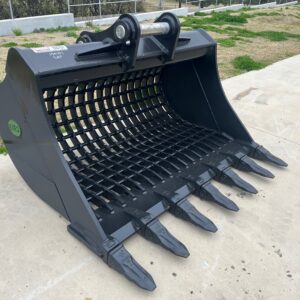 Sieve / Riddle Bucket With Teeth – to Suit 18-25T Excavator