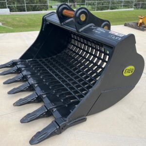 Sieve / Riddle Bucket With Teeth – to Suit 28-36T Excavator