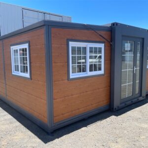 Brown Expandable 2 Bedroom Container House with Ensuite