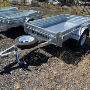 Galvanised 7ft x 4ft Box Trailer with Cage