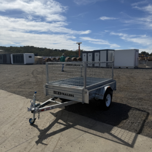 Galvanised Single Axle 6ft x 4ft Box Trailer with Cage